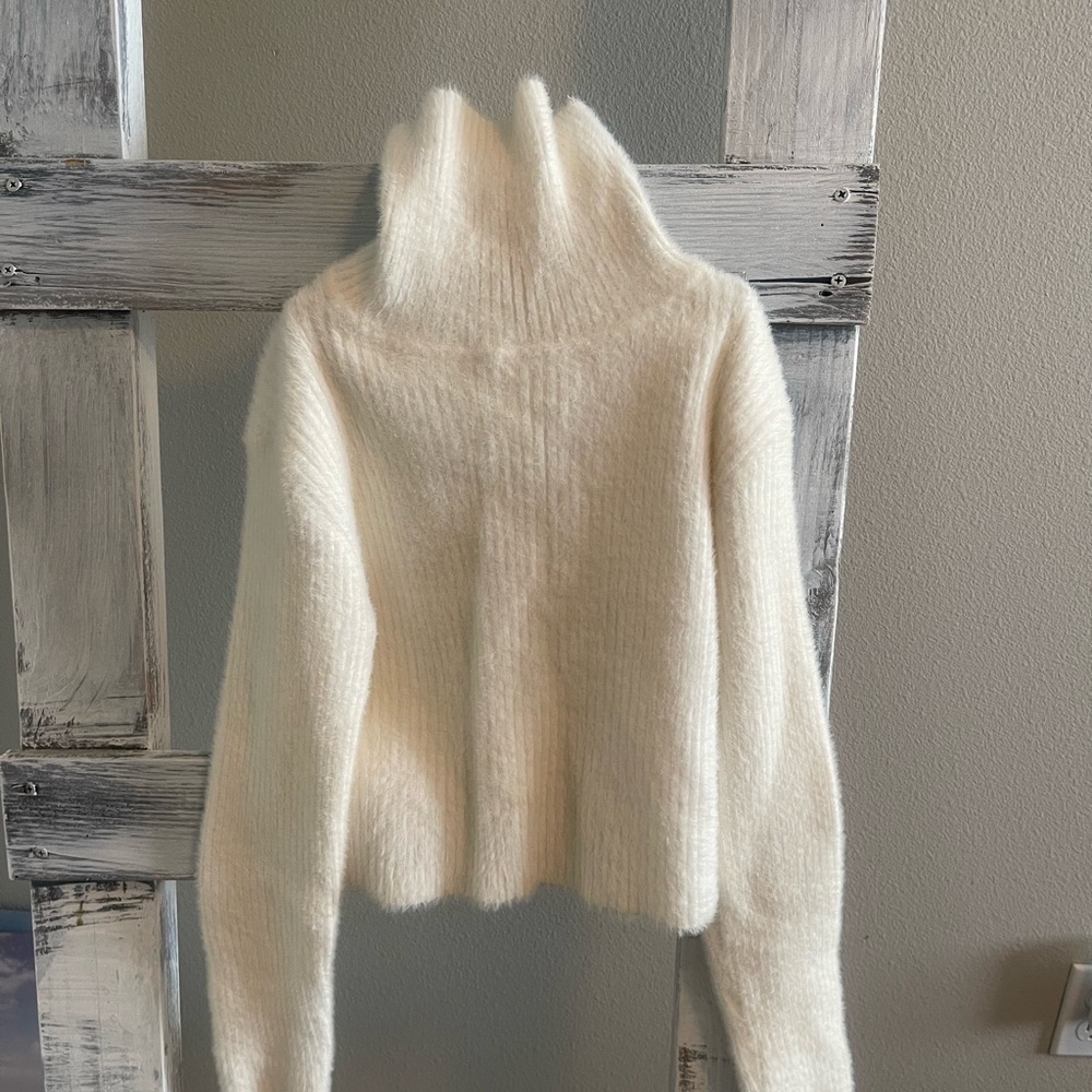White Turtleneck Sweater